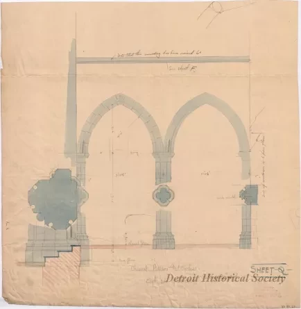 Drawing, Architectural - Sheet Q
[Trinity Episcopal Church]
