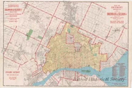 Map - Map of Detroit, Michigan