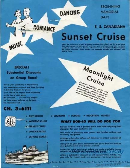 Brochure - Bob-Lo, Where Most Picnics Go!