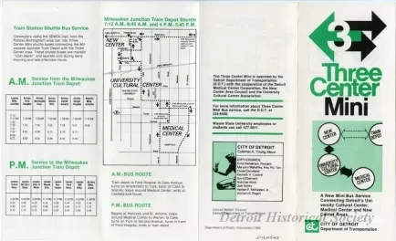 Pamphlet - Three Center Mini