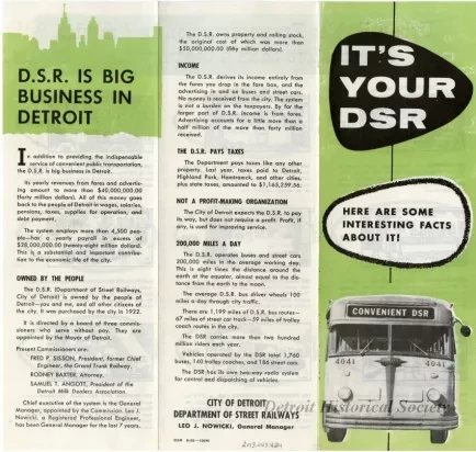 Pamphlet - It's Your DSR