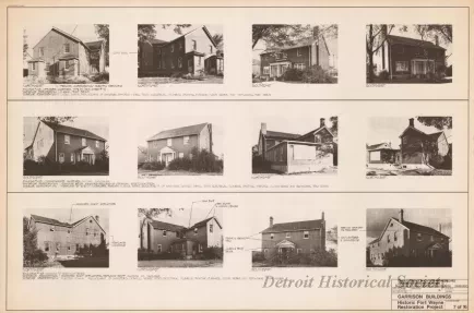 Blueprint - Garrison Buildings [Nos. 108, 109, 110],
Historic Fort Wayne Restoration Project