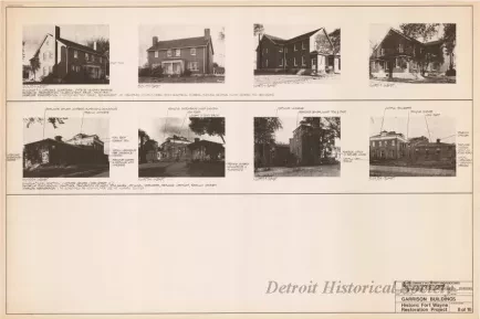 Blueprint - Garrison Buildings [Nos. 111 and 209],
Historic Fort Wayne Restoration Project