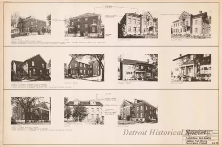 Blueprint - Garrison Buildings [Nos. 112, 114, 117],
Historic Fort Wayne Restoration Project