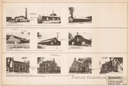 Blueprint - Garrison Buildings [Nos. 201, 219, 222],
Historic Fort Wayne Restoration Project