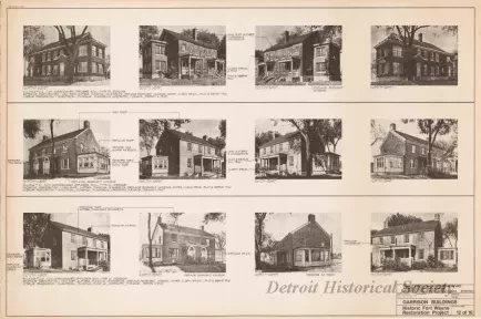 Blueprint - Garrison Buildings [Nos. 210, 211, 212],
Historic Fort Wayne Restoration Project