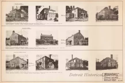 Blueprint - Garrison Buildings [Nos. 216, 217, 218],
Historic Fort Wayne Restoration Project