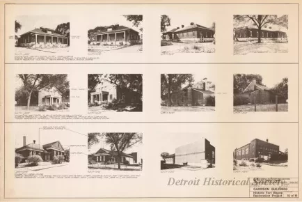 Blueprint - Garrison Buildings [Nos. 302, 303, 312],
Historic Fort Wayne Restoration Project