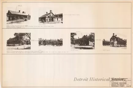 Blueprint - Garrison Buildings [Nos. 313 and 314],
Historic Fort Wayne Restoration Project