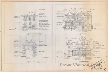 Blueprint - Historic Fort Wayne,
Post Hospital Restoration