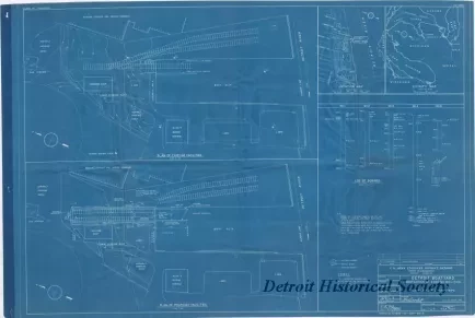 Blueprint - Detroit Boat Yard -
Modification of Existing Facilities;
Plans, Location & Vicinity Maps