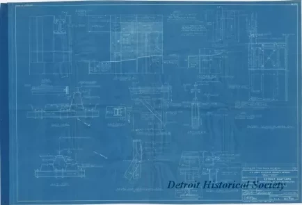 Blueprint - Detroit Boat Yard - 
Modification of Existing Facilities; 
Sections and Details