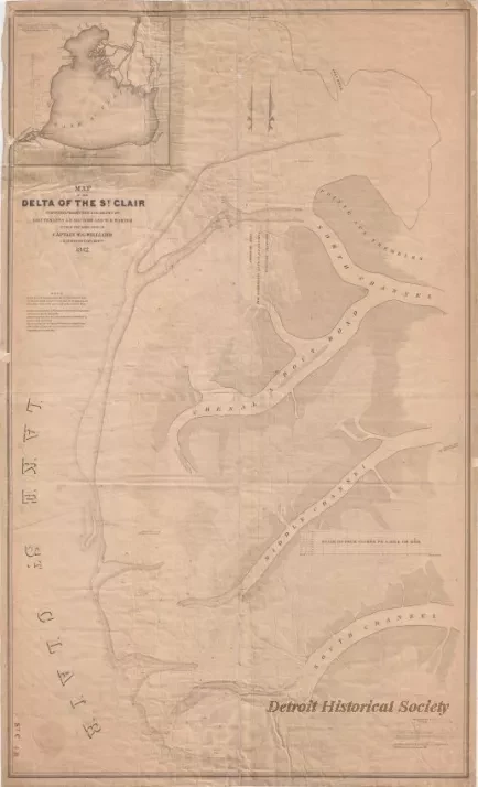 Chart, Navigational - Map of the Delta of the St. Clair [River]