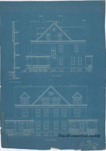 Blueprint - Double Set Officer's Qrs.
[Building Nos. 102, 103, 104]