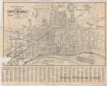 Map - R. L. Polk & Co.'s Map of the City of Detroit, Michigan
