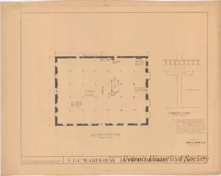 Blueprint - D. & C. Warehouse, Detroit, Michigan