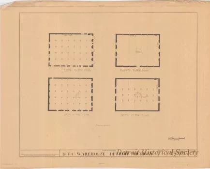 Blueprint - D. & C. Warehouse, Detroit, Michigan