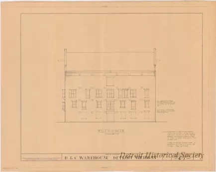 Blueprint - D. & C. Warehouse, Detroit, Michigan