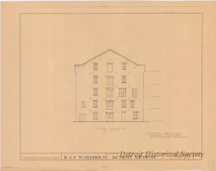 Blueprint - D. & C. Warehouse, Detroit, Michigan