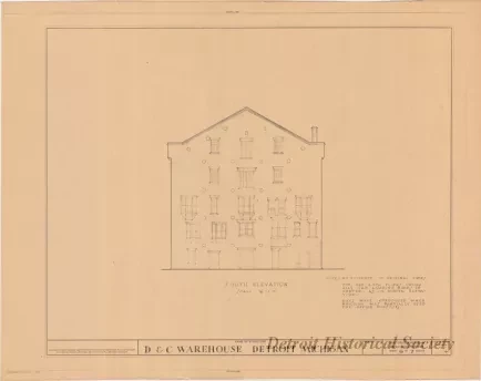 Blueprint - D. & C. Warehouse, Detroit, Michigan