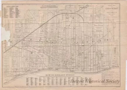 Map - Guide Map of the City of Detroit