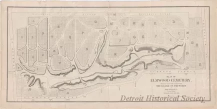 Map - Plan of Elmwood Cemetery