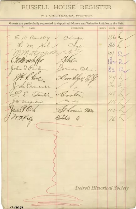 Register - Russell House Register