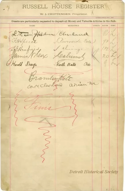 Register - Russell House Register