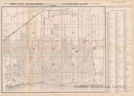 Map - Map of the City of Detroit