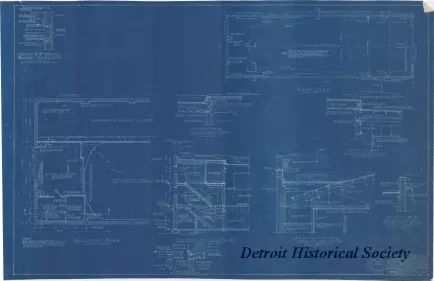 Blueprint - One Story Store Building to be Erected at 14533-14539 Woodward Ave.