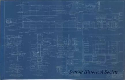 Blueprint - One Story Store Building to be Erected at 14533-14539 Woodward Ave.
