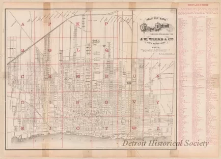 Map - Map of the City of Detroit