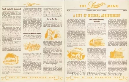 Menu - The Sanders Menu, Vol. 2, No. 23