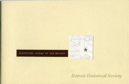 Souvenir - Historical Corner of Old Detroit