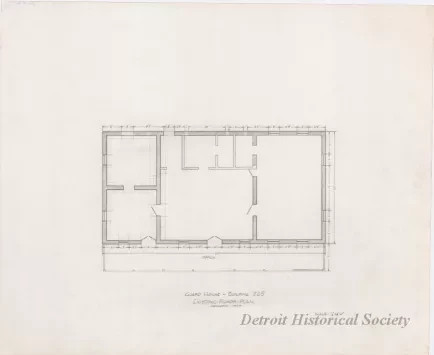Blueprint - Guard House - Building 205, Existing Floor Plan
