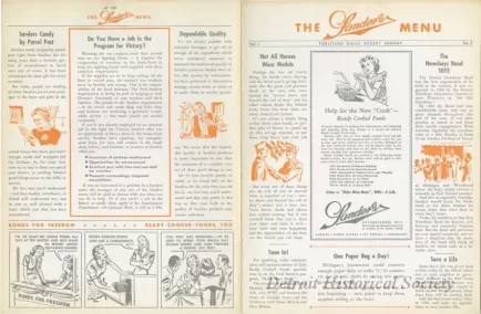 Menu - The Sanders Menu, Vol. 1, No. 7