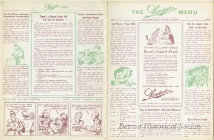 Menu - The Sanders Menu, Vol. 1, No. 8