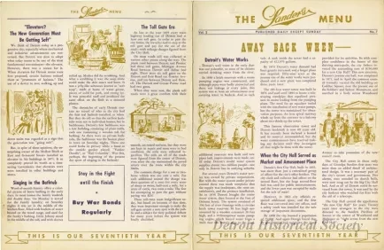 Menu - The Sanders Menu, Vol. 2, No. 7