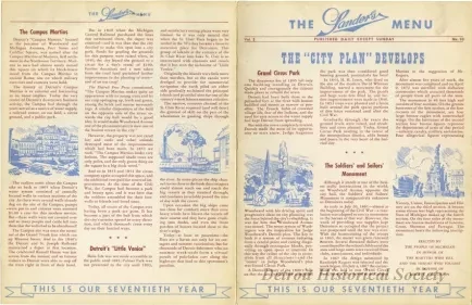 Menu - The Sanders Menu, Vol. 2, No. 10