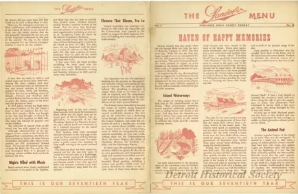 Menu - The Sanders Menu, Vol. 2, No. 16