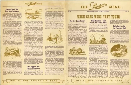 Menu - The Sanders Menu, Vol. 2, No. 18