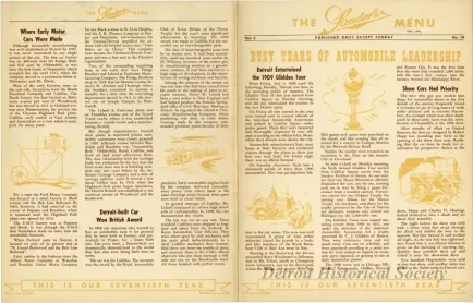 Menu - The Sanders Menu, Vol. 2, No. 19