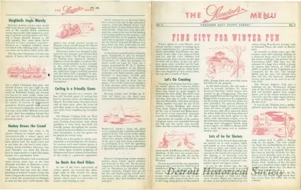 Menu - The Sanders Menu, Vol. 3, No. 3