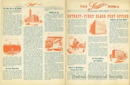 Menu - The Sanders Menu, Vol. 3, No. 9