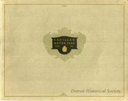 Brochure - Cadillac Motor Car Type Sixty One: A complete line of ten models in open and closed styles.