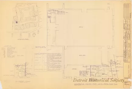 Blueprint - Interpretive Center, Historic Fort Wayne - 
New Toilet Room