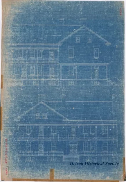 Blueprint - Two Co. Barrack
[Building No. 305 & 314]