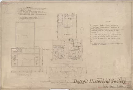 Drawing, Architectural - Michigan Military District, 
Office of the Post Engineer, Fort Wayne, Detroit, Michigan -
Proposed Prisoner Holding Area & Office [Building 302]