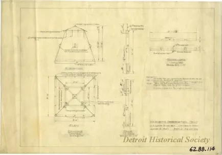 Drawing, Technical - Magnetic Observation Tent