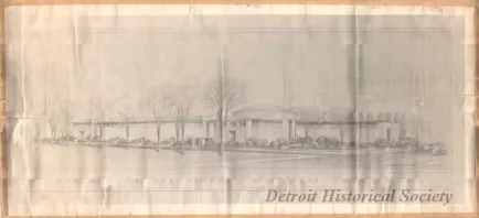 Drawing, Architectural - Museum for the Detroit Historical Commission